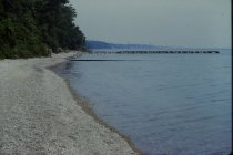 View north along the beach